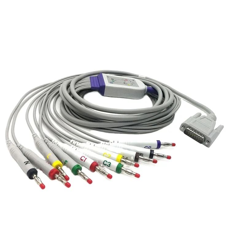 

10 Lead E c g Ekg Cable With Banana 4.0