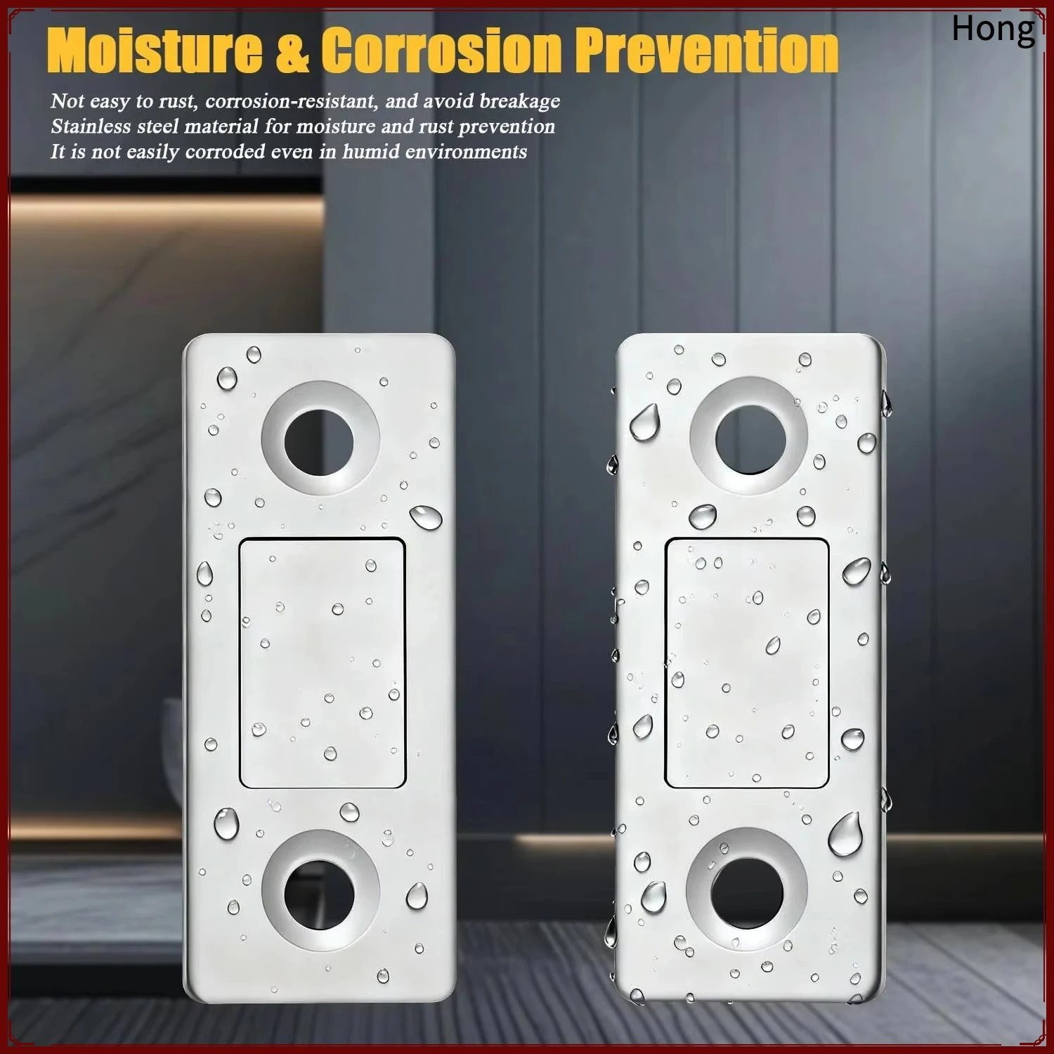 4-Piece Cabinet Magnetic Lock Buckle, Stainless Steel Cabinet Magnetic Lock Buckle, Sliding Door Cabinet Magnetic Lock Buckle