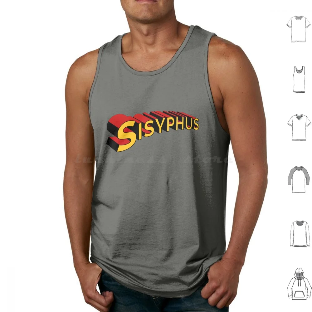 Camisetas sin mangas con logotipo de Sísifo, Albert Camus, Sísifo, existencialismo, filósofo existencialista, filosofía, Jean Paul