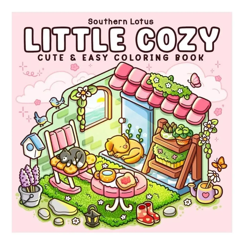 Creative Cartoon Coloring Book Educational Stress Relief Paperback Painting Gift Doodles Book for Adults And Teens