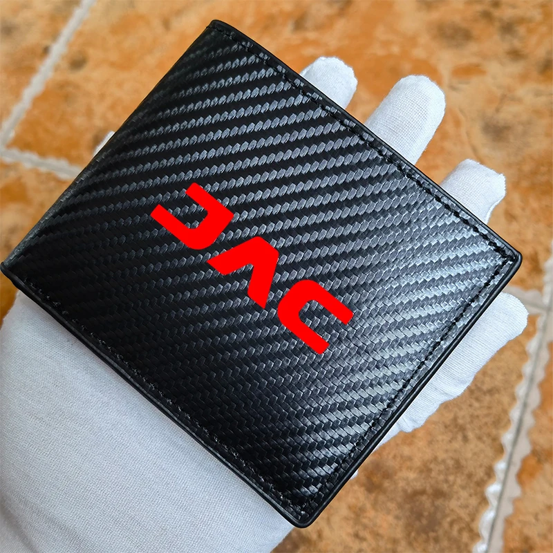 for jac nk j4 J5 j7 Saloon SEI 2 3 7 JS3 JS4 JS2 KN KR1 QX REFINE S2 S3 S4 S5 car carbon fiber wallet Card package