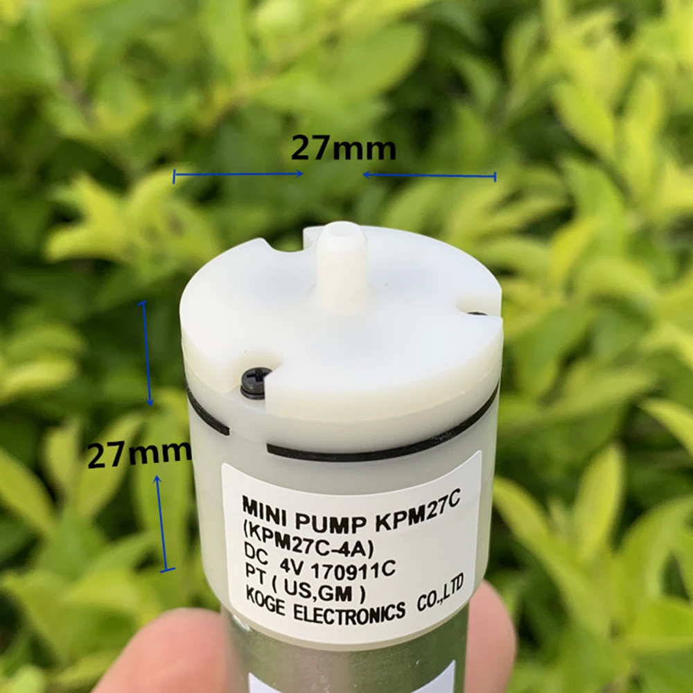 

KOGE DC 3V-5V 3.7V 4.2V Micro 370 Air Pump KPM27 Aquarium Fish Tank USB Oxygen Motor Pump for Electronic Sphygmomanometer