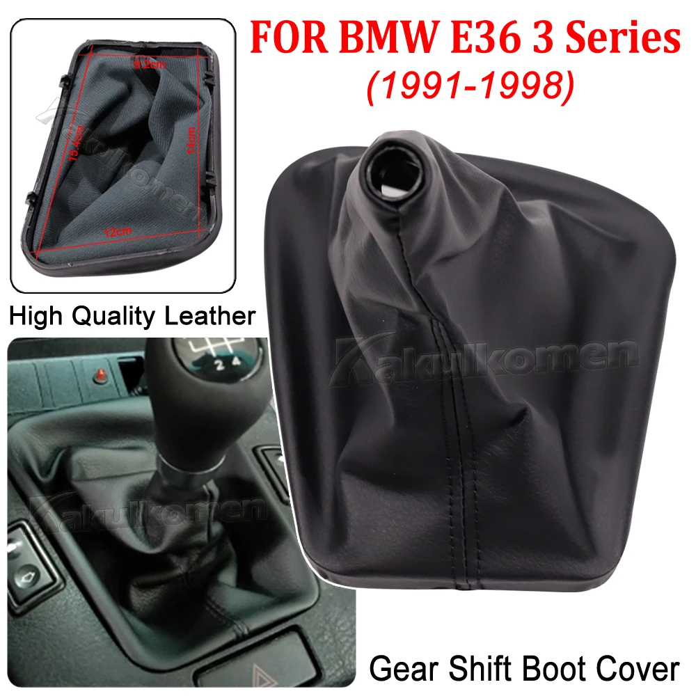 Leder-Schaltknauf mit Schaltsack-Abdeckung für BMW E30 E36 E39 E46 E60 E81 E82 E87 E88 E90 E91 E92 E93 – Detail 13