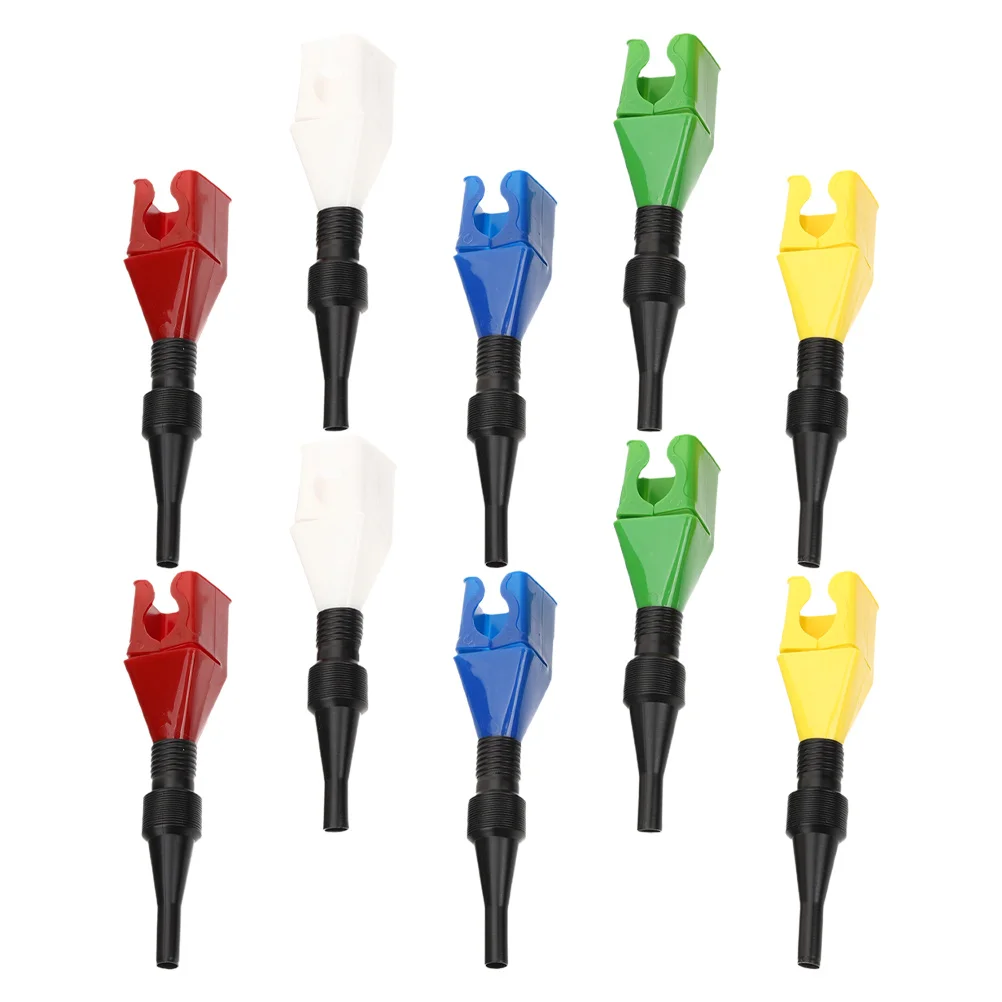 

10Pcs Flexible Extendable Transmission Oil Funnels Square Lock Fuel Funnel for Car Motorcycle Easy Refueling Transmission Funnel