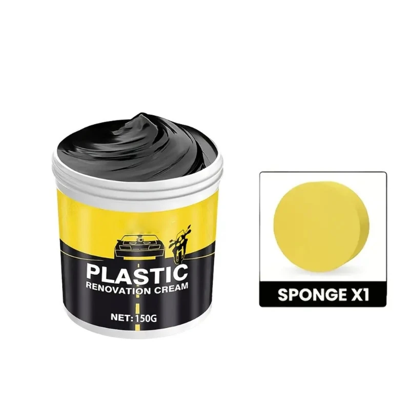 

P5ED Car Plastic Refurbishment Paste Car Interior Dashboard Panel Cleaner Plastic Parts Leather Refurbisher