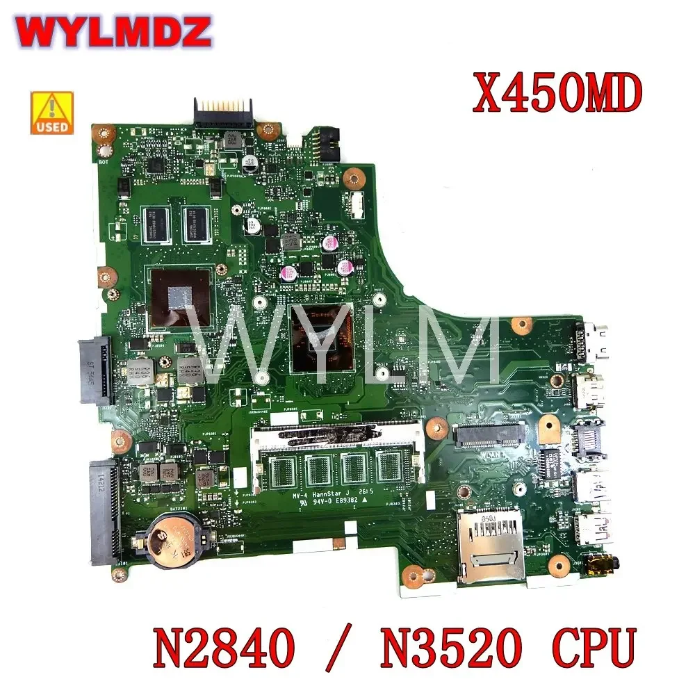 

X450MJ N2840/N3520 Материнская плата для ноутбука Asus X450MJ X450M X452M X450MD Тест материнской платы ноутбука 100% ОК