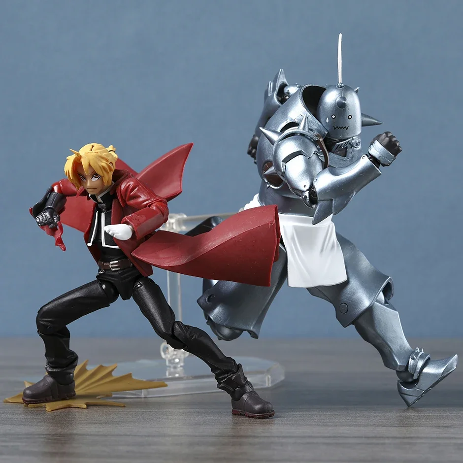 Revoltech Fullmetal Alchemist 116 Edward Elric 117 Alphonse Action Figure Figuine Model Decoration PVC Toy