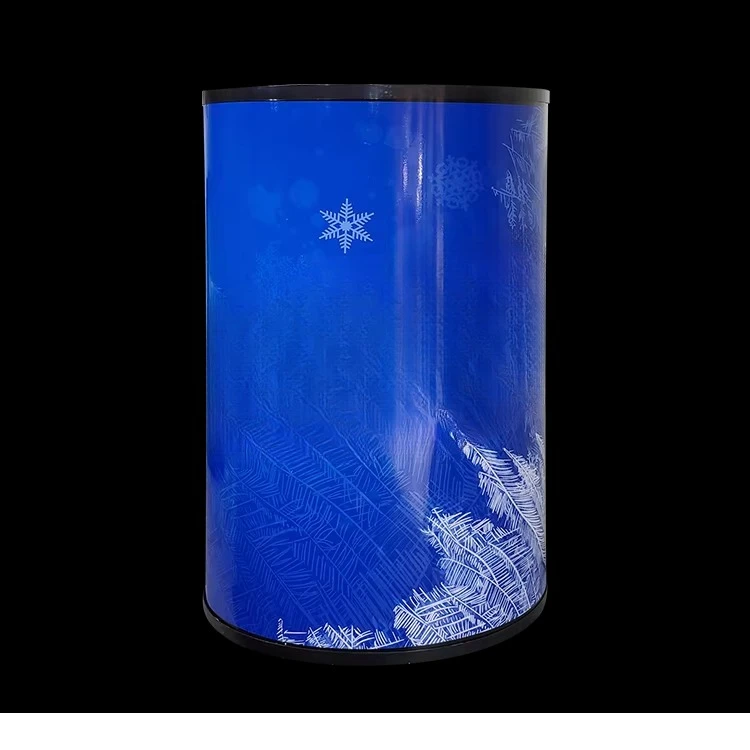 80L four-wheel outdoor promotion bucket round can cooler shape ice cream freezer