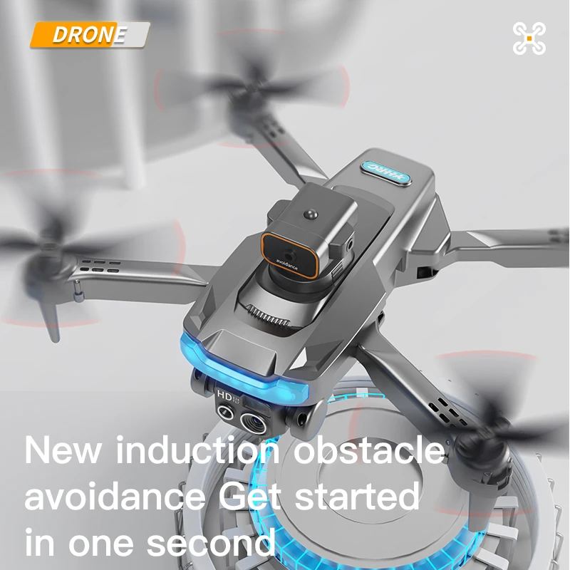 Dron P15 plegable profesional 4K, Mini cámara Dual de alta definición para evitar obstáculos, cuadricóptero con Control remoto, Juguetes