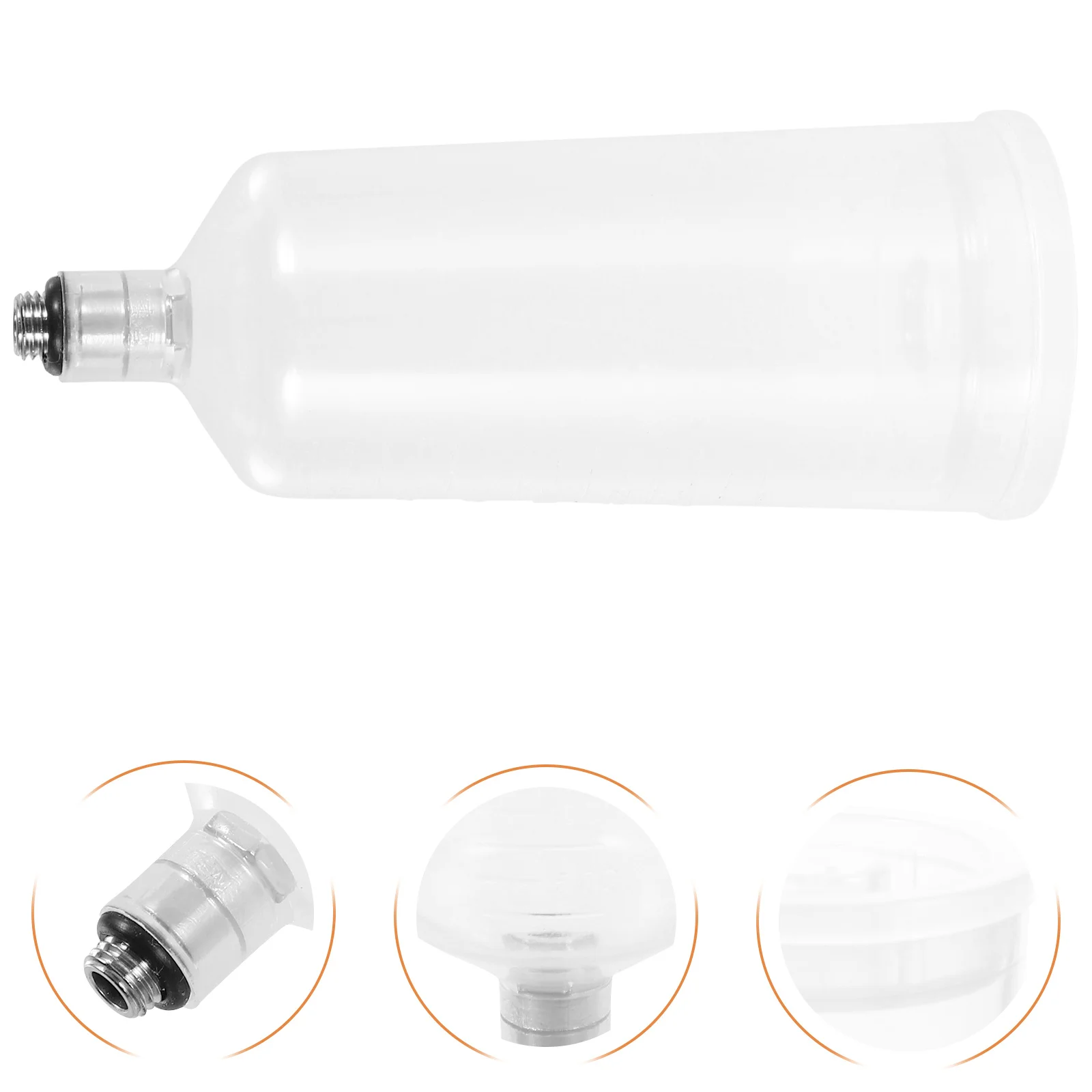 Spray Paint Cup Airbrush Pigment Cup Detachable Large Capacity Clear Plastic Replacement Paint Container Professional Airbrush