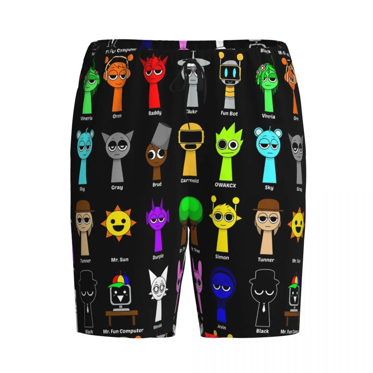 

Мужские пижамные штаны Custom All My Sprunki Game Toys: шорты, брюки для сна, домашняя одежда, нижняя часть комплекта для отдыха