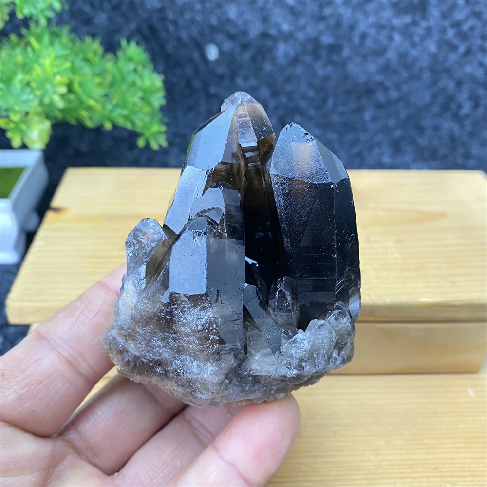 Natural Mineral Black Crystal Ore Specimen  Hhand-polished Feng Shui Meditation Chakra Crystal  Home Decoration Ornaments