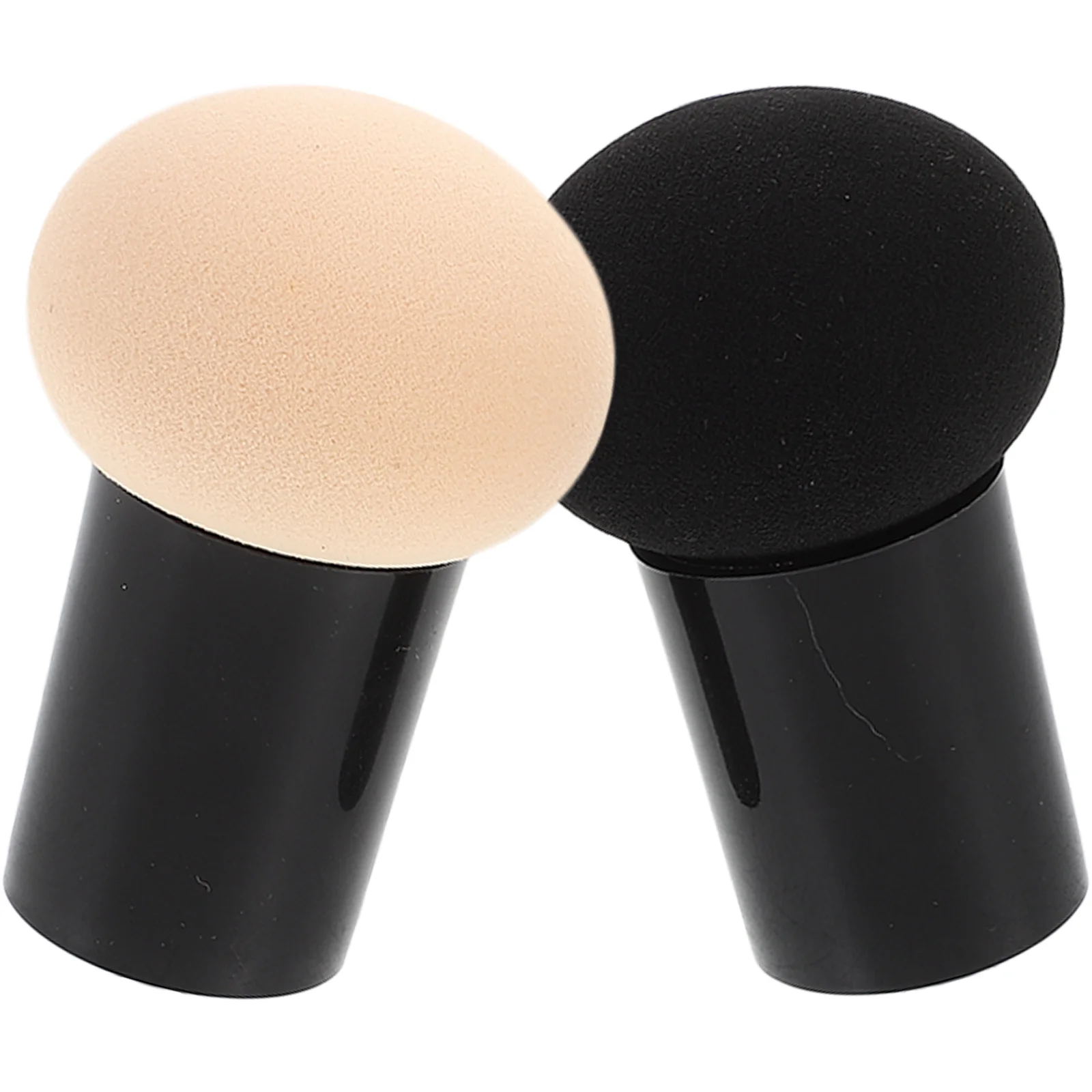 2 szt. Wygodne gąbeczki do makijażu, do podkładu, kremu, różu, pudru sypkiego, do codziennego użytku, małe rozmiary.