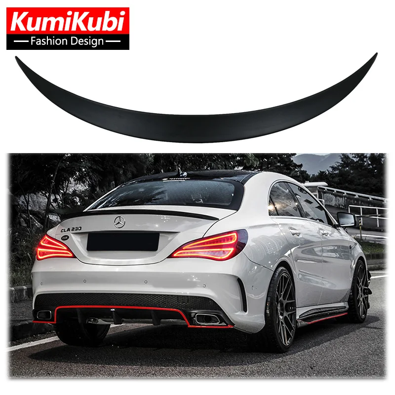 

For Mercedes Benz CLA-Class C117 W117 2013-2019 Spoiler ABS Rear Wing Glossy Black Or Carbon Look Body Kit CLA220 CLA200 CLA45