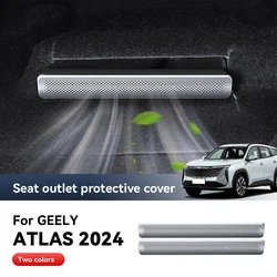 For GEELY ATLAS 2024 STARRAY Car Air Vent Covers Air Conditioner Duct Outlet Exhaust Dustproof Seat Stainless Steel Accessories