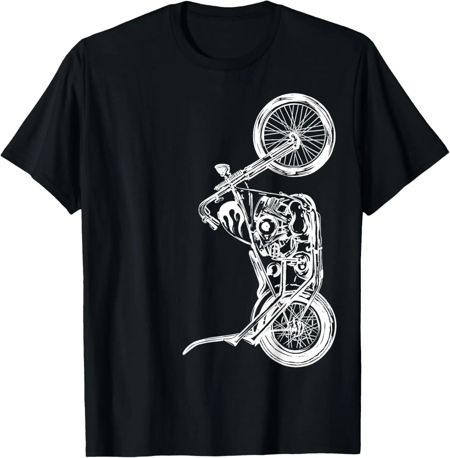 تي شيرت Chopper - Knucklehead - Panhead - Shovelhead للدراجات النارية