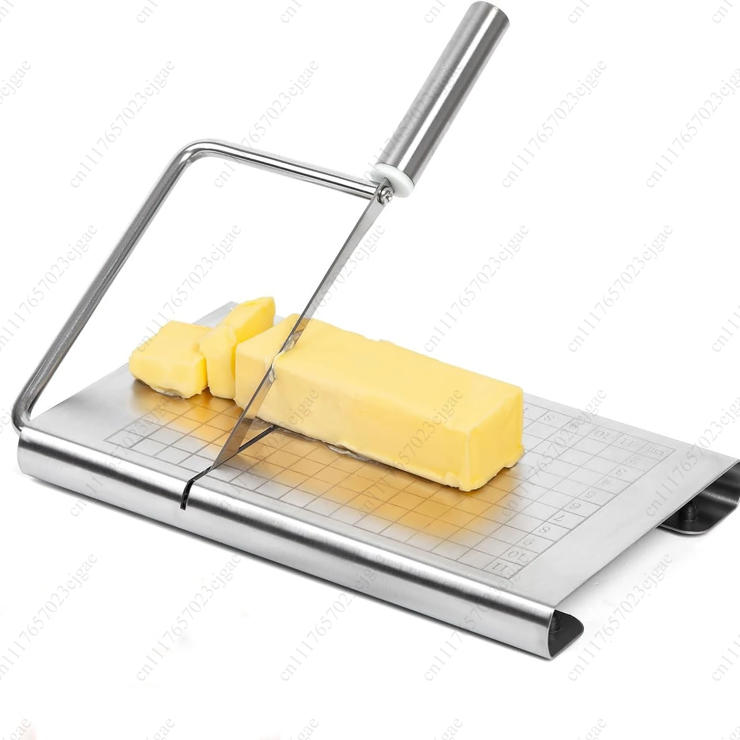 1Pc Cheese Slicer, Stainless Steel Cheese Cutter With Measurements, Heavy Duty Butter Cutter, Baking Tools, Kitchen Gadgets