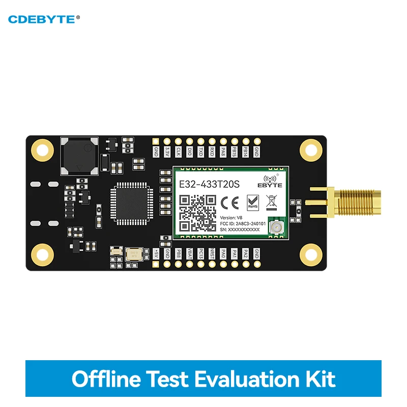 

LoRa Offline Test Board RF Transceiver CDEBYTE E32-433TBL-SC Soldered with Module E32-433T20S OLED Screen Long Distance Test Kit