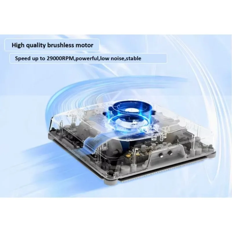 Electric Rechargeable Robot Window Cleaner Smart Auto 4-in-1 Self Glass Cleaning Machine Household App-Controlled Dual Side