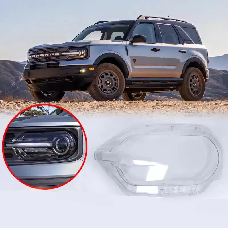 For Ford Bronco sport 2023 2024 Car Headlight Shell Replacement Headlight Cover Headlamp Lens Headlight Glass