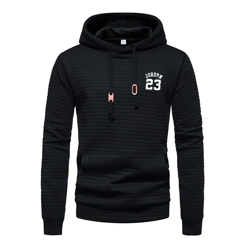 

Spring and Autumn 2025 new men's jacquard casual print sports sweatshirt, men's fitness comfortable casual sports sweatshirt