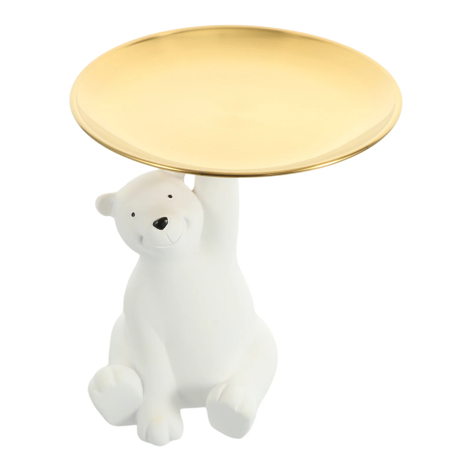 

Bear Key Storage Tray Resin Bear-Shaped Desktop Decor For Home Office Porch Keys Holder Desktop Decoration Accessory