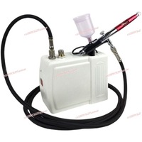 Turtle pump model coloring tool mini small air pump airbrush spray gun set spray  rechargeable air pump