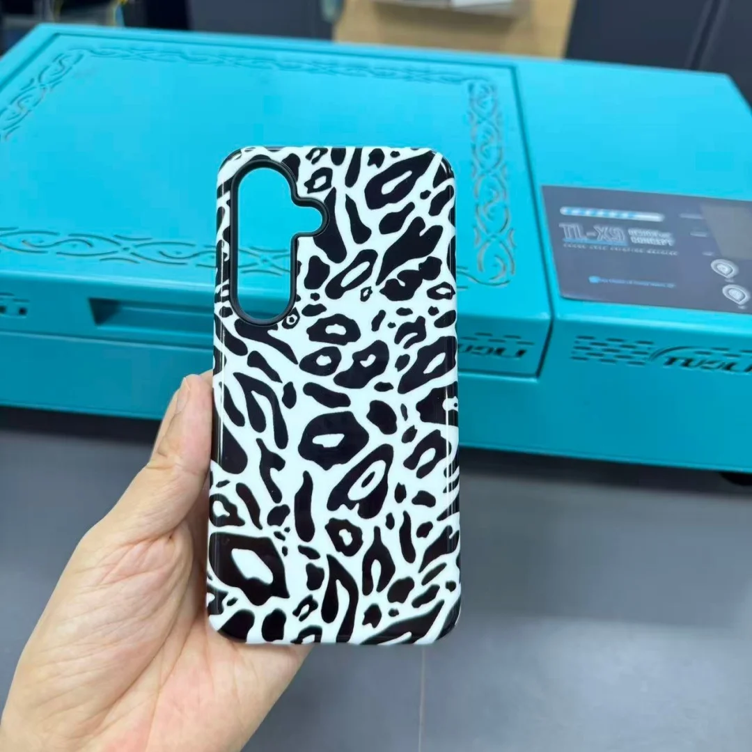 TUOLI 5pcs 3D Full Wrapped Film Sublimation Heat Transfer 2 in 1 Phone Cases for Samsung S22 S23 Plus S24 S25 Ultra Glossy Case