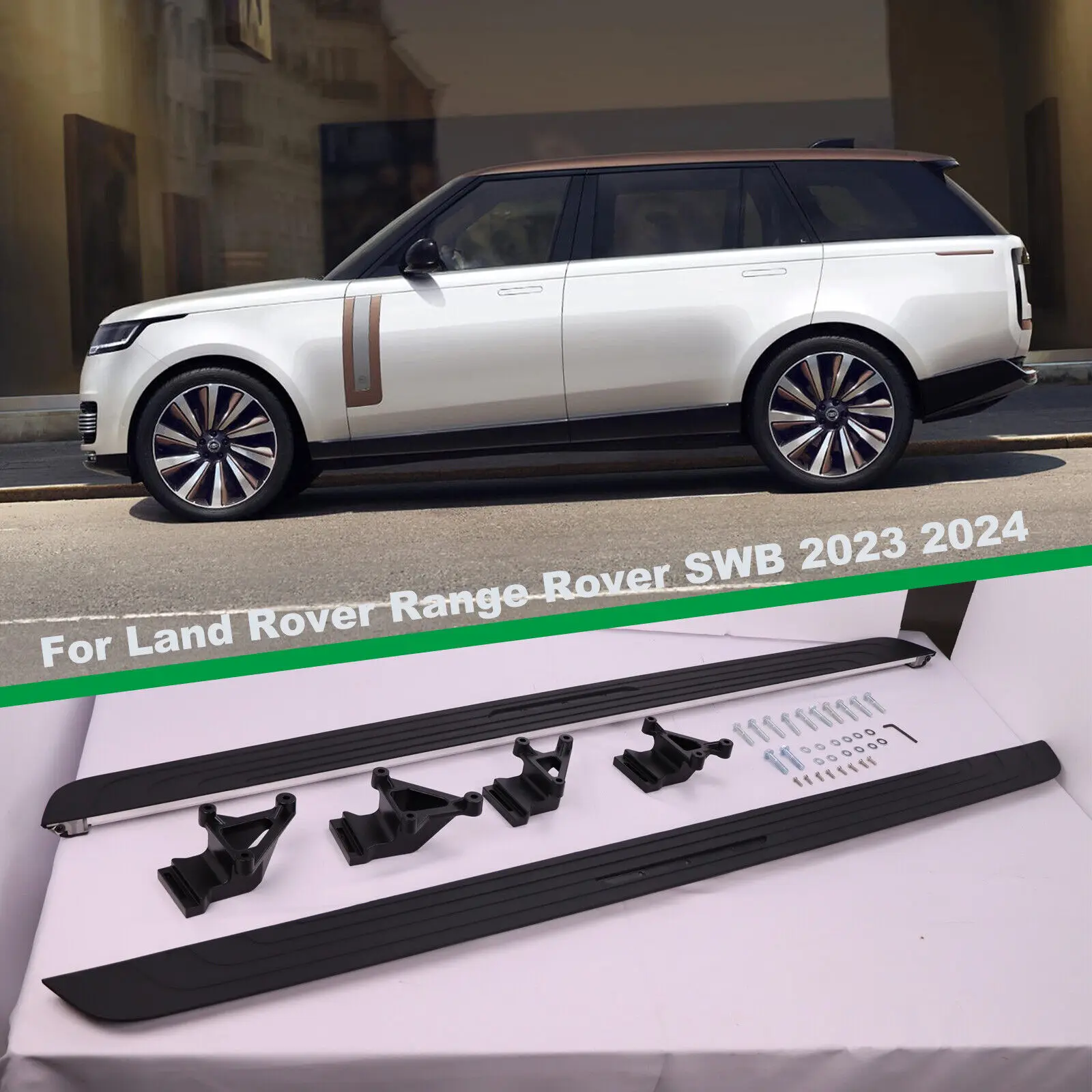 

High Quality Running Boards Side Step Nerf Bar For Land Rover Range Rover Swb 2023 2024