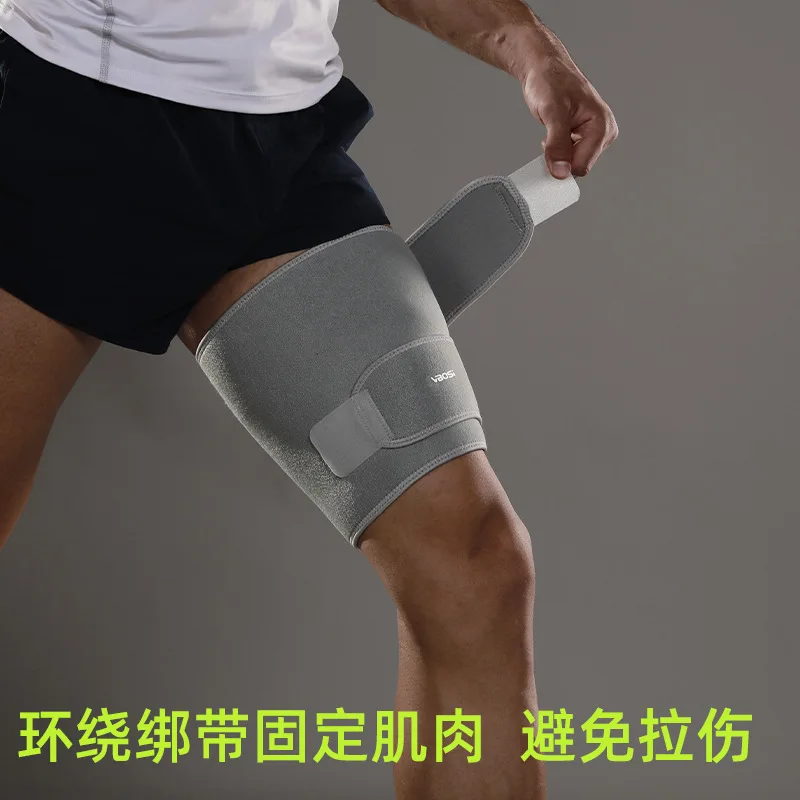 Adjustable Thigh Support Brace Breathable Compression Wrap for Men & Women Hamstring & Quad Pain Relief for Sports Gym Running