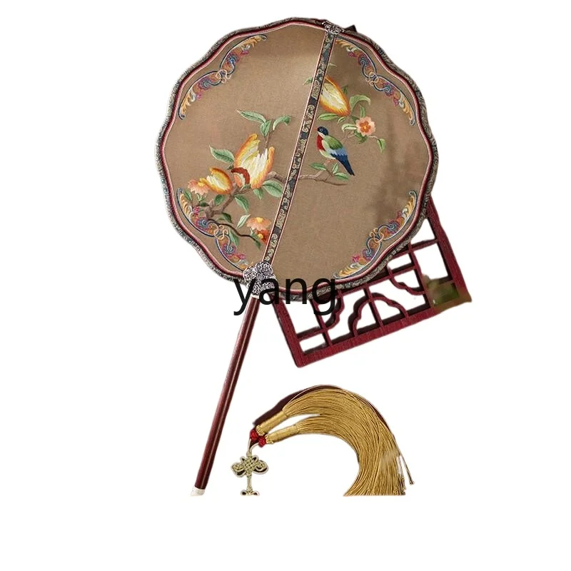 

CX Suzhou embroidery fan antique double-sided group fan Hanfu embroidery fan Chinese style