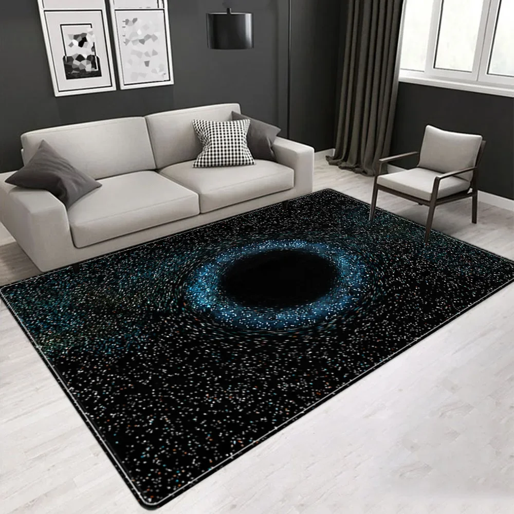 

Planet Galaxy Space 3D Printing Carpets for Living Room Bedroom Area Rugs Kitchen Anti-slip Floor Mats Fashion Home Decor Carpet