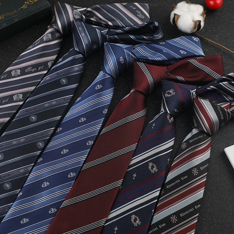 

New Formal Ties For Men Classic Polyester Fashion Slim 7cm Business Male Casual College Party Necktie Shirt Accessories