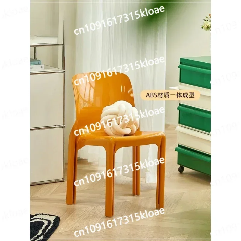 Green Book Table and Chair Nordic Online Celebrity Backrest Chair Lazy Space Plastic Dining Chair Apartment