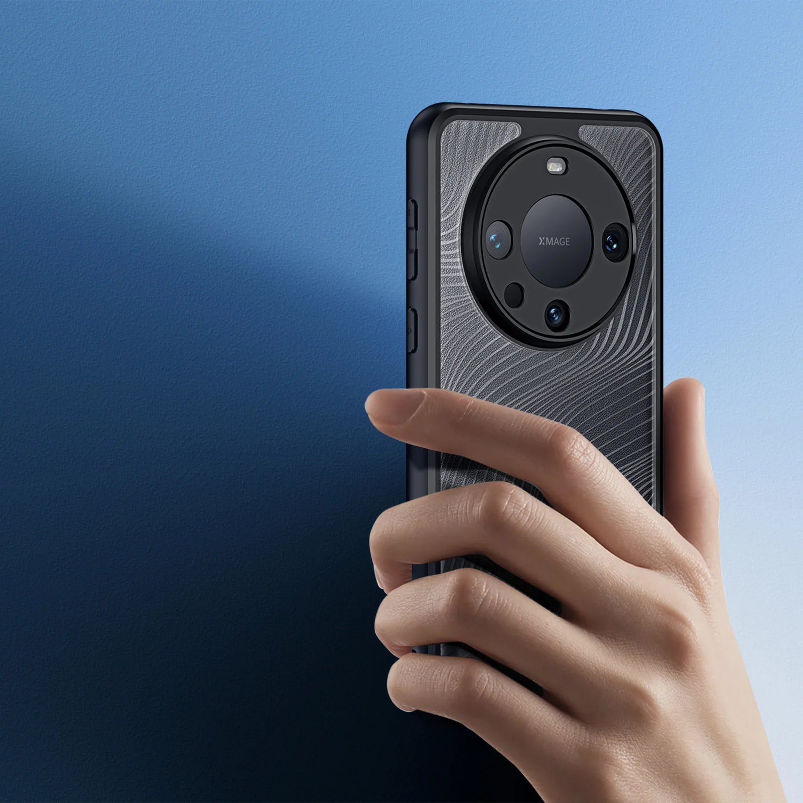 DUX DUCIS TPU+PC Matte flowing light design protective cover For Huawei Mate 60 Fall prevention Silicone soft edge Phone Case