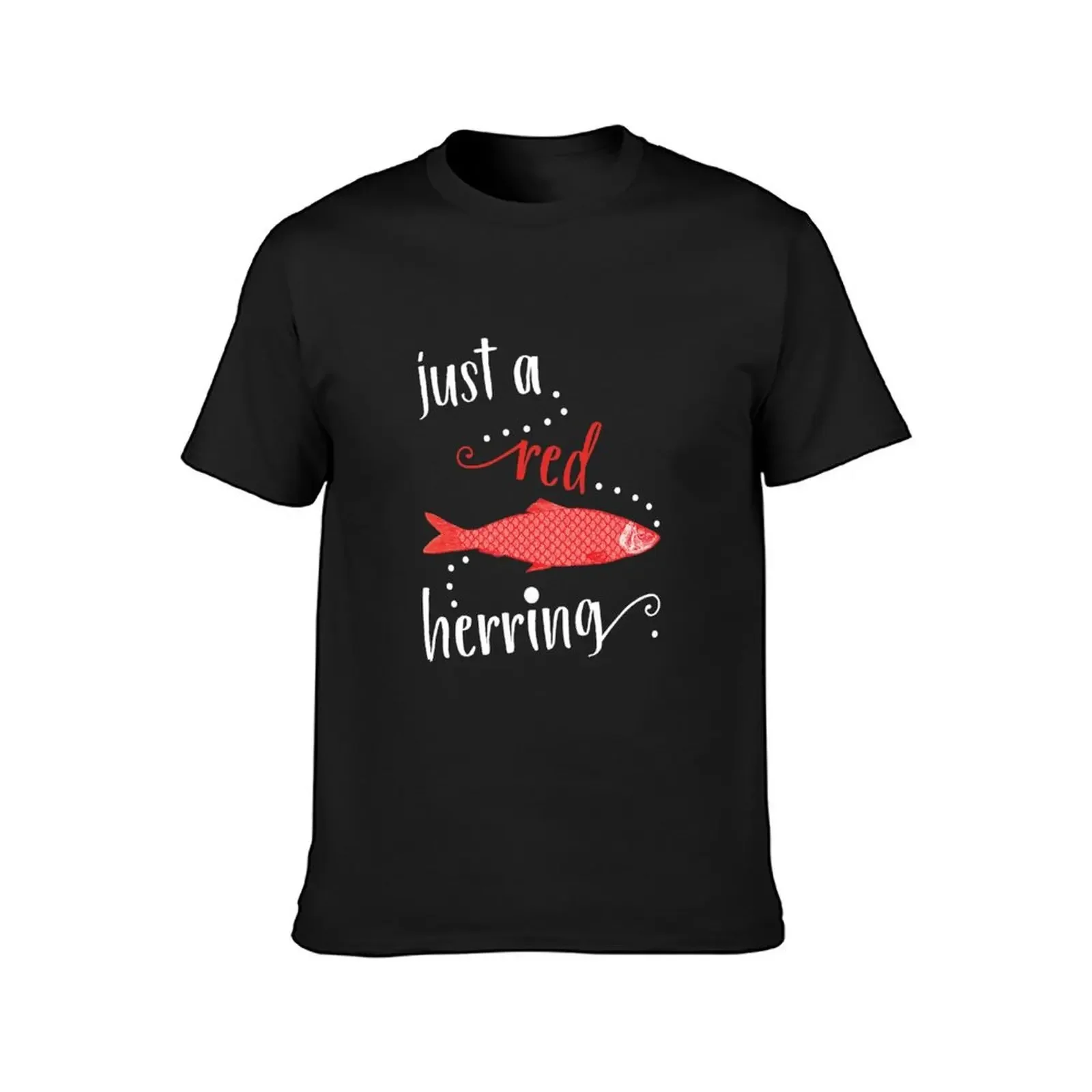 Just a Red Herring T-Shirt quick-drying for a boy plus sizes summer top mens workout shirts