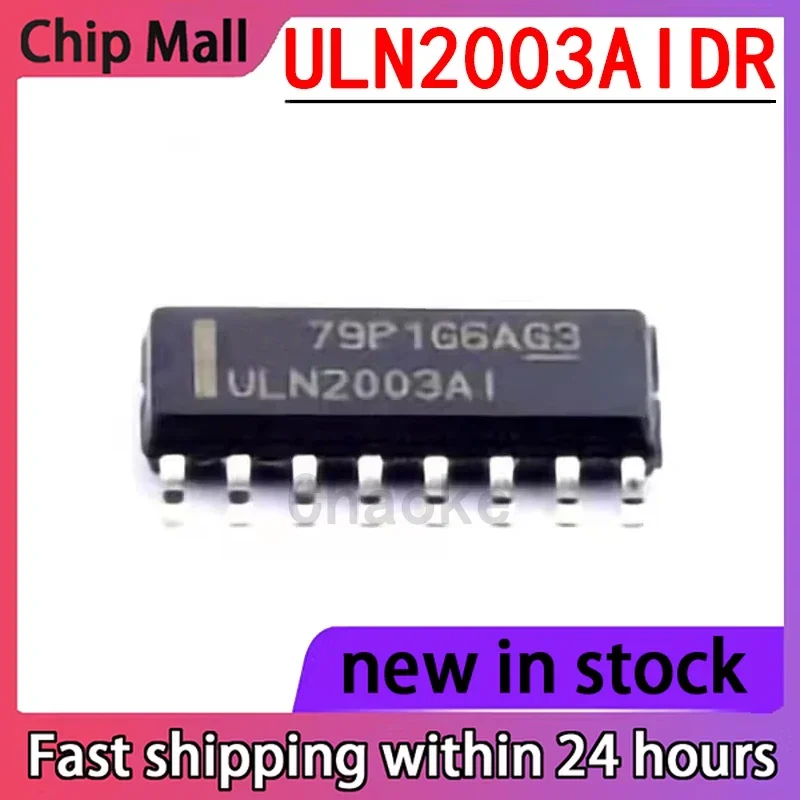 10PCS ULN2003AIDR Packaged SOIC-16 Darlington Transistor Array in Stock