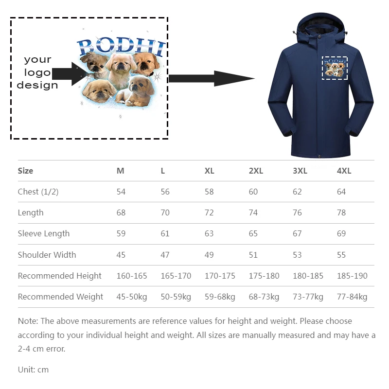 الخريف الشتاء DIY بها بنفسك شعارك نمط الرجال جاكيت زيبرا يندبروف في الهواء الطلق الرجال سترة رياضية للرجال معطف سترة واقية LS-168