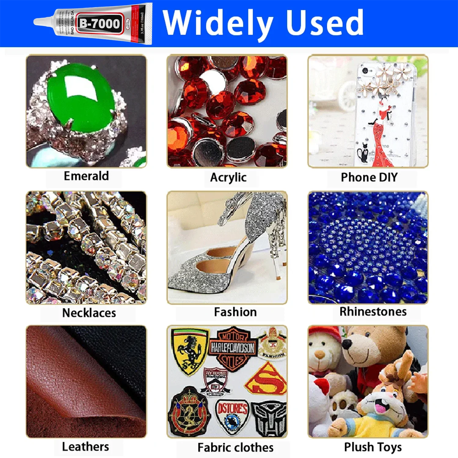 large capacity B-7000 Transparent Phone Screen Repair Glue B7000 Universal Glass Plastic DIY Adhesive With Precision Applicator.