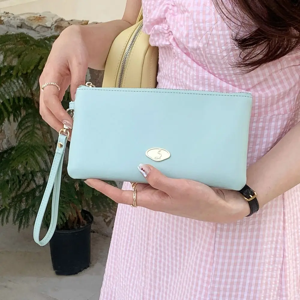 

Elegant Luxury Women Clutch Bag Square Large Capacity PU Long Wallet Coin Purse Mobile Phone Pouch Evening Banquet Bag Daily