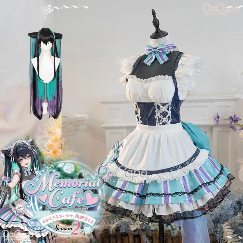 Traje de Cosplay de sirena Little Nikke, juego de diosa de la victoria, vestido de sirvienta, cafetería conmemorativa, disfraces temáticos sexys para niñas y adultos, conjunto de peluca