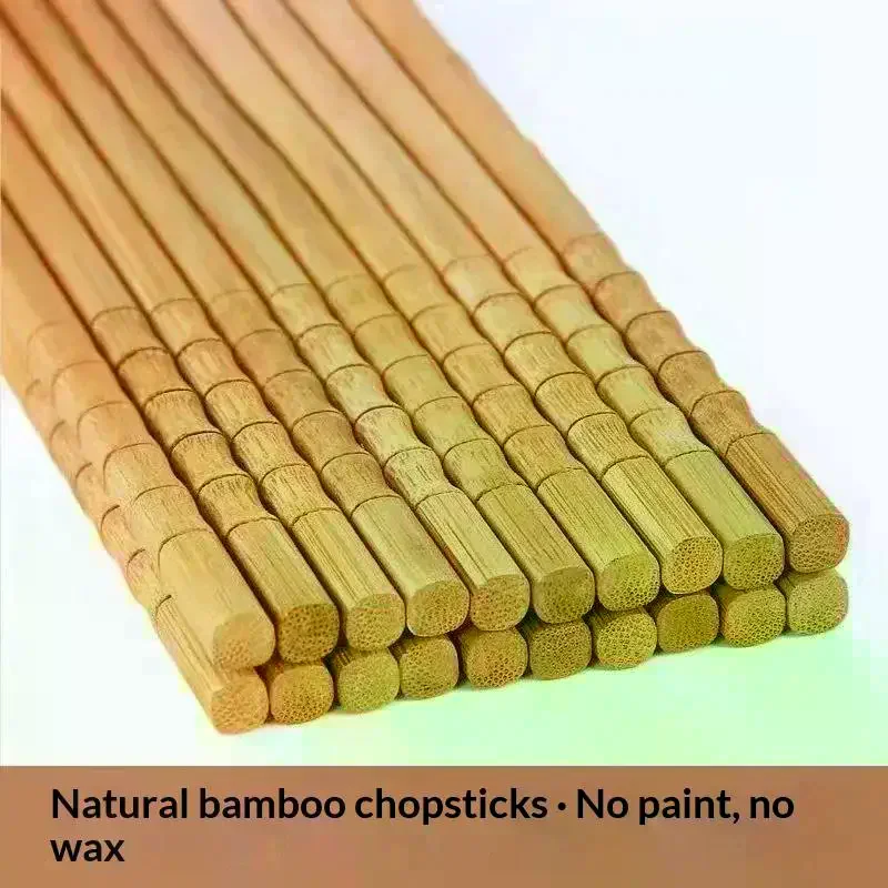10Pairs Bamboo Chopsticks Chinese Japen Korean Tableware Sushi Noodle Chopsticks Smooth Kitchen Accessories
