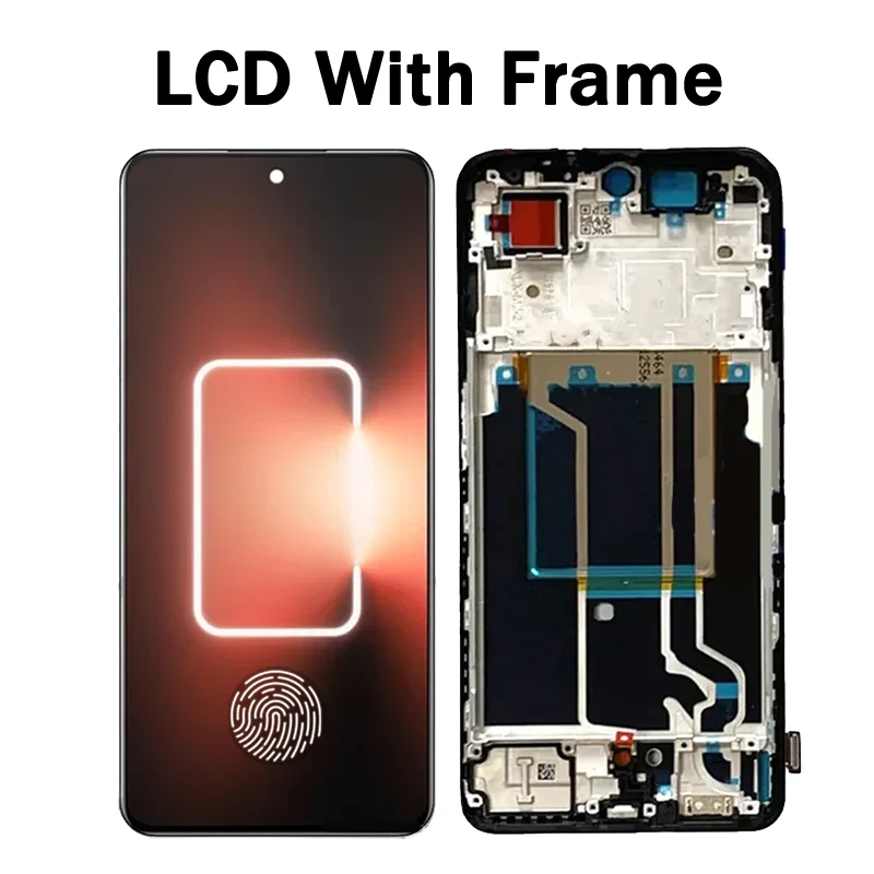6.74" AMOLED Wyświetlacz LCD z ekranem dotykowym i digitizerem do Realme GT3 RMX3709, ramka wyświetlacza do Realme GT 3 240W — zdjęcie produktu 3