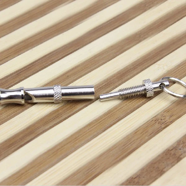 

Dog Training Whistle Silver Vocalize Frequency Adjustable Trainer Sound Pitch for