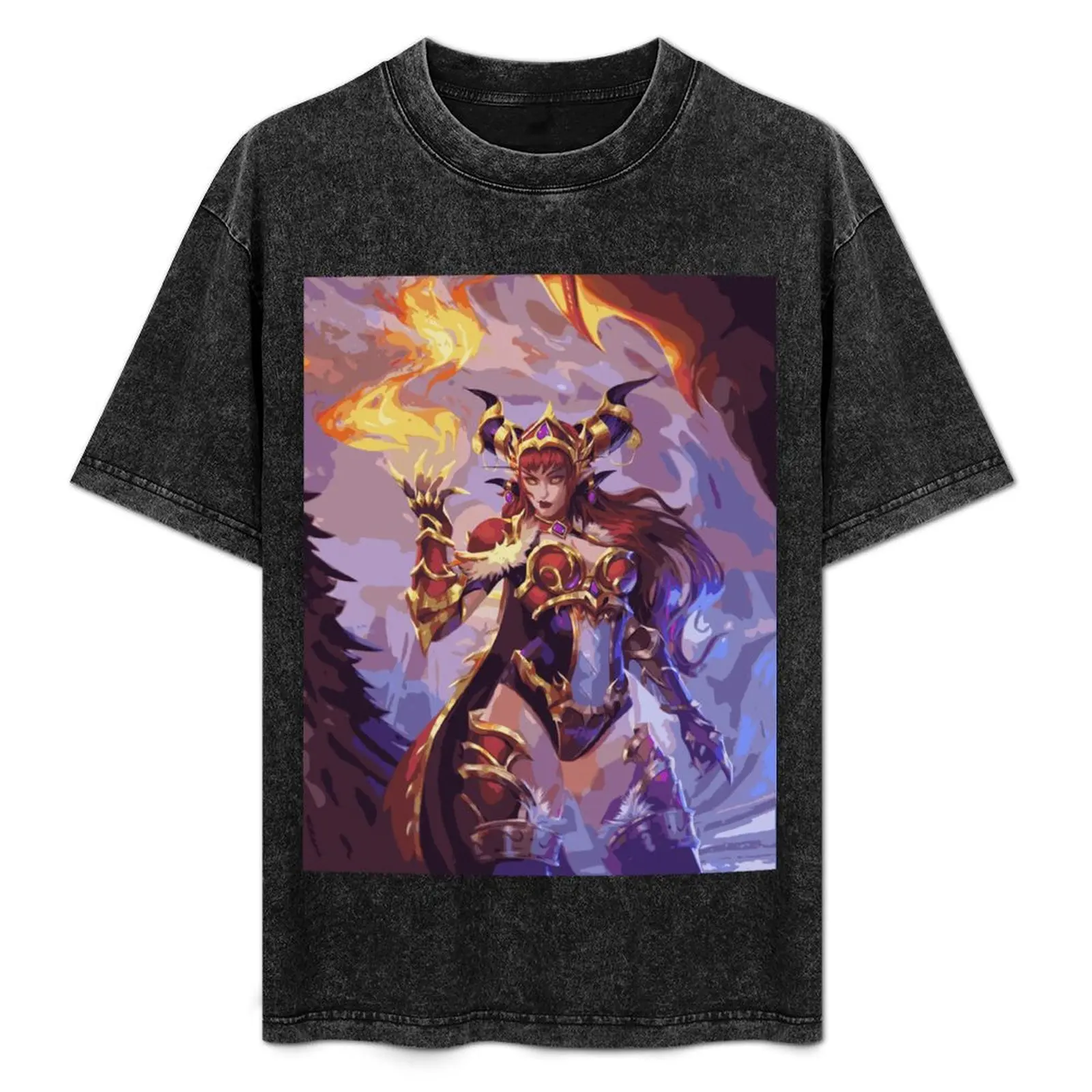 

Alexstrasza From WOW Dragonflight T-Shirt hippie clothes oversized men t shirts high quality