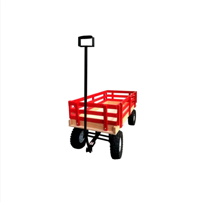 High Quality Heavy Duty Garden Tool Cart Beach Wooden Folding Kids Wagon