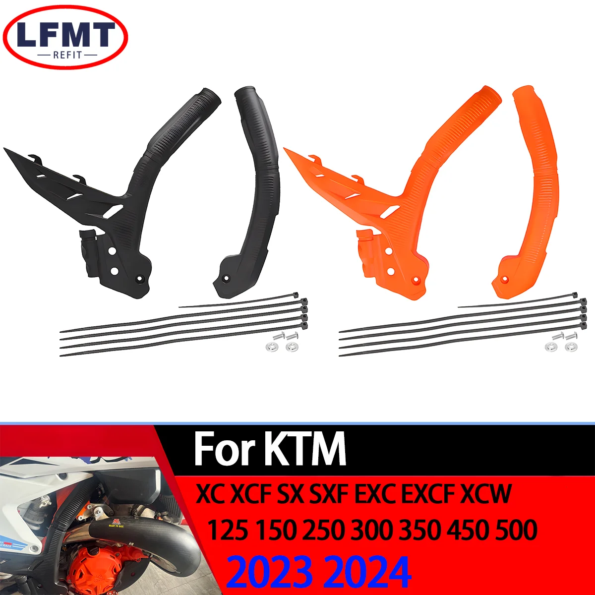 

2023-2024 Motorcycle Frame Guard Protector Cover For KTM EXC EXCF XCW SX SXF XC XCF 125 150 200 250 300 350 400 450 500 Parts