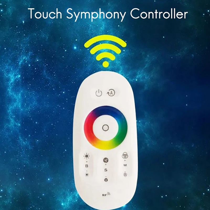 Gorący kontroler LED Mini Symphony 2.4G Bezprzewodowe pełne naciśnięcie 4333 RF Pilot zdalnego sterowania Kontroler LED Ściemniacz namiotu (RGB)