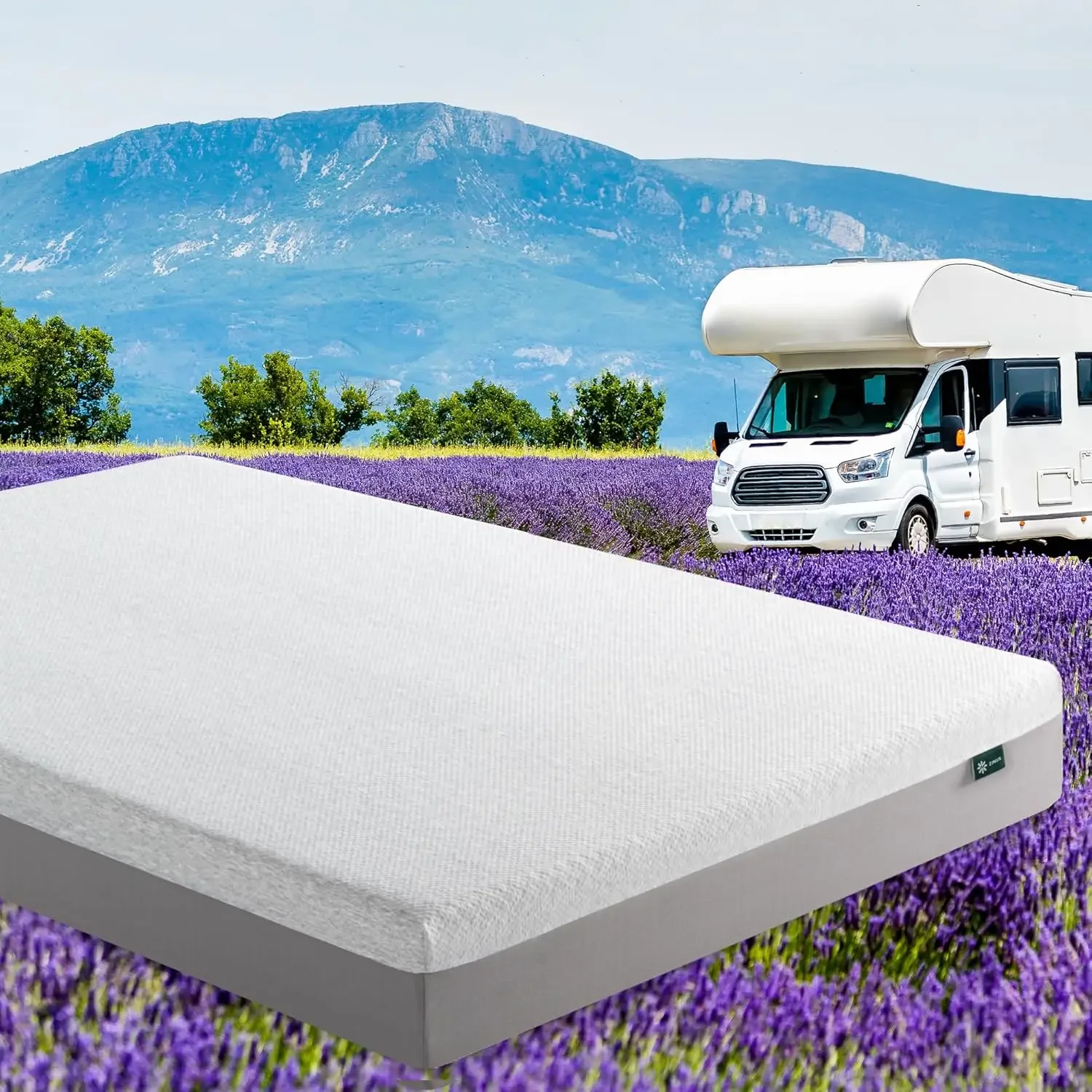 مرتبة Ultima RV Memory Foam مقاس 8 بوصة [الإصدار الجديد]، قصيرة كوين، خالية من الألياف الزجاجية، ملمس متوسط ثابت، رغوة ذاكرة مسامية