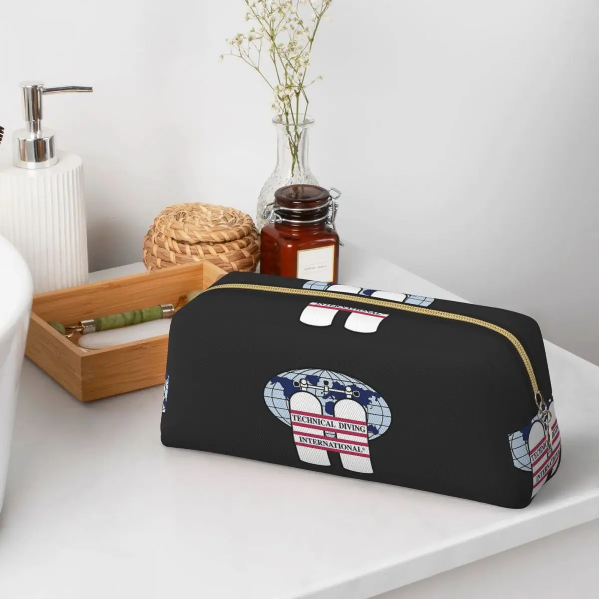 

Scuba Diving DIVE Scuba Diver Gift (2) Pencil Cases for Students School Pen Box Pencil Bag Big Pencil Pouch Stationery Supplies